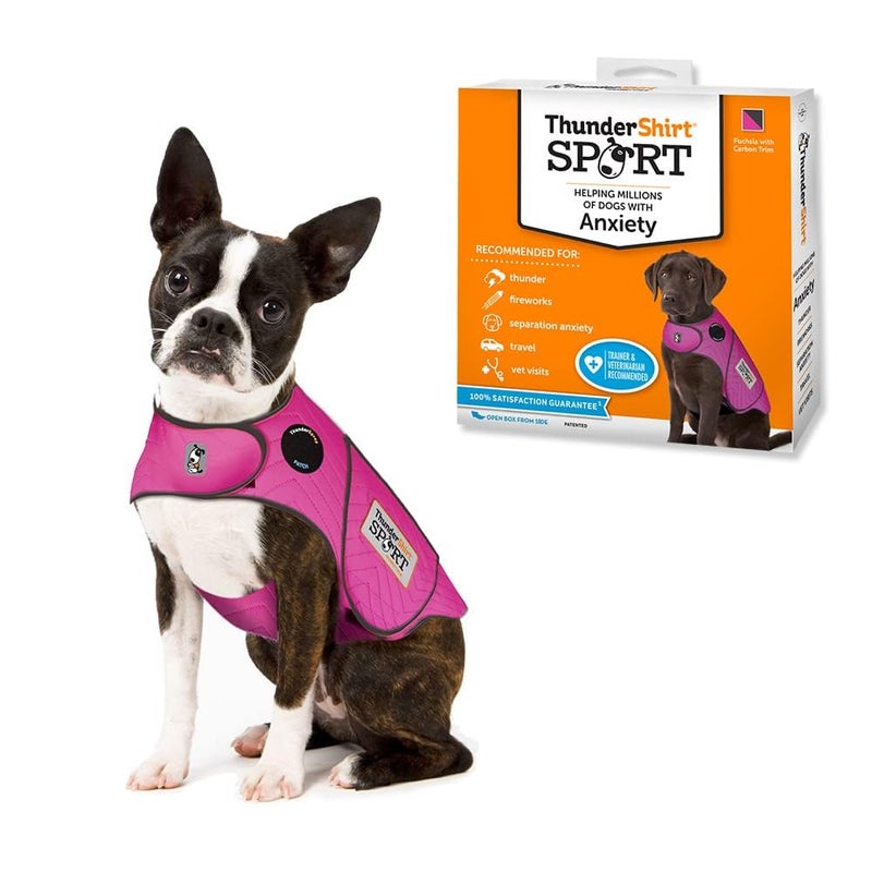 ThunderShirt for Dogs, X Small, Fuchsia Sport - Dog Anxiety Relief Calming Vest - Image 1